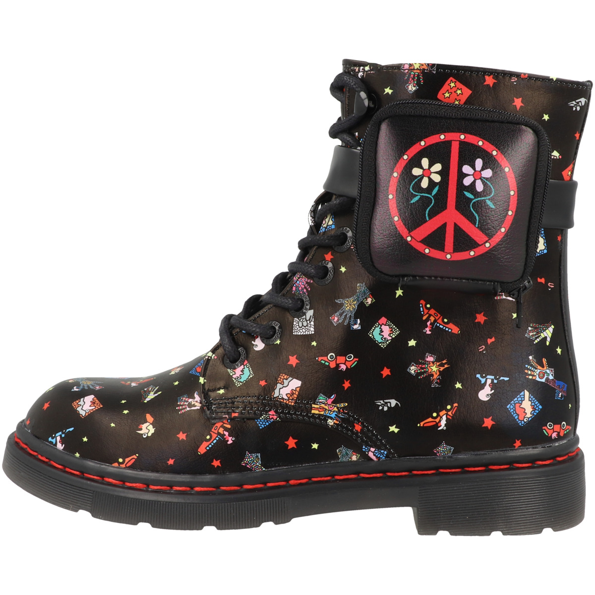 Dockers by Gerli 45TS913 X Art Limited Edition Schnürboots schwarz