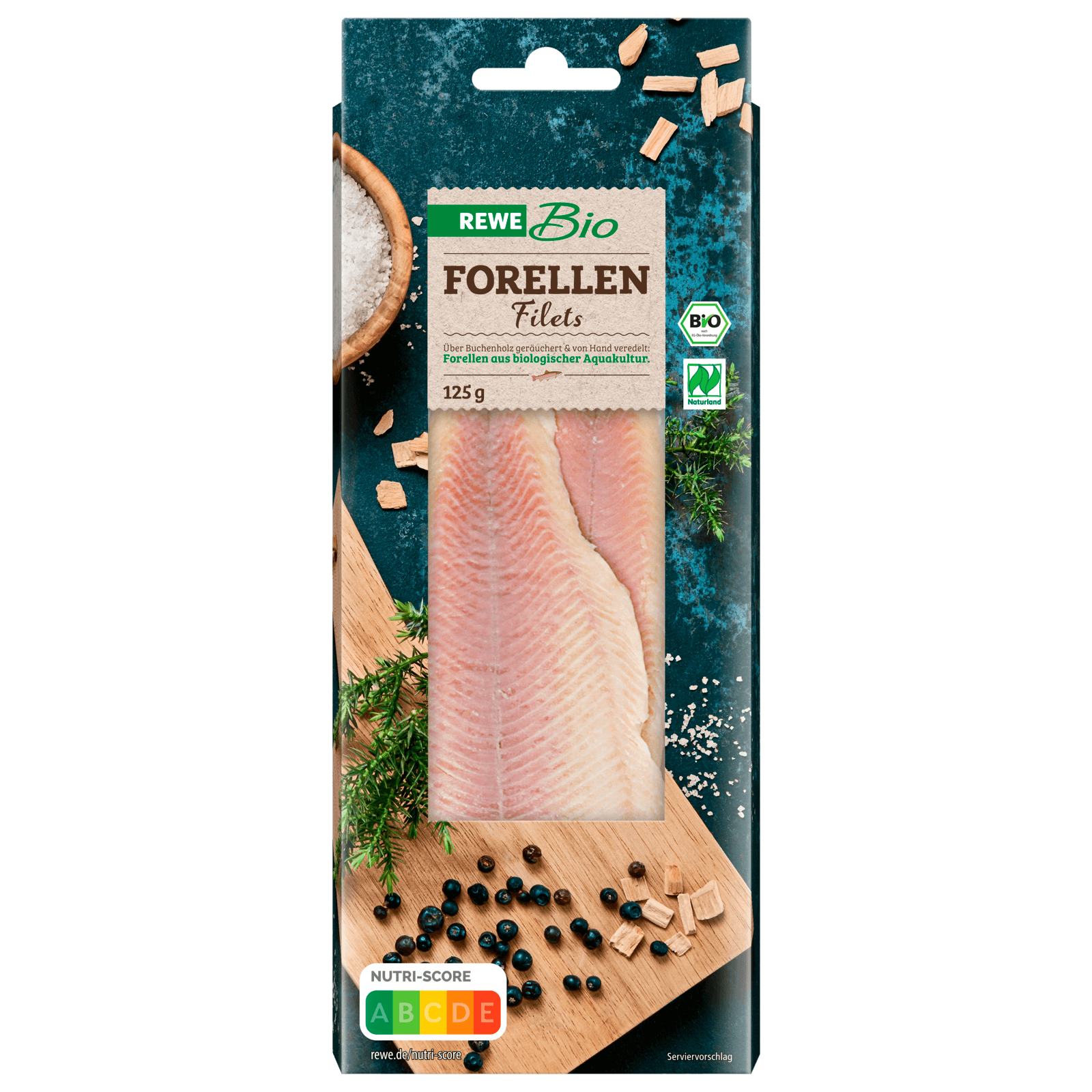 REWE Bio Forellenfilets geräuchert 125g
