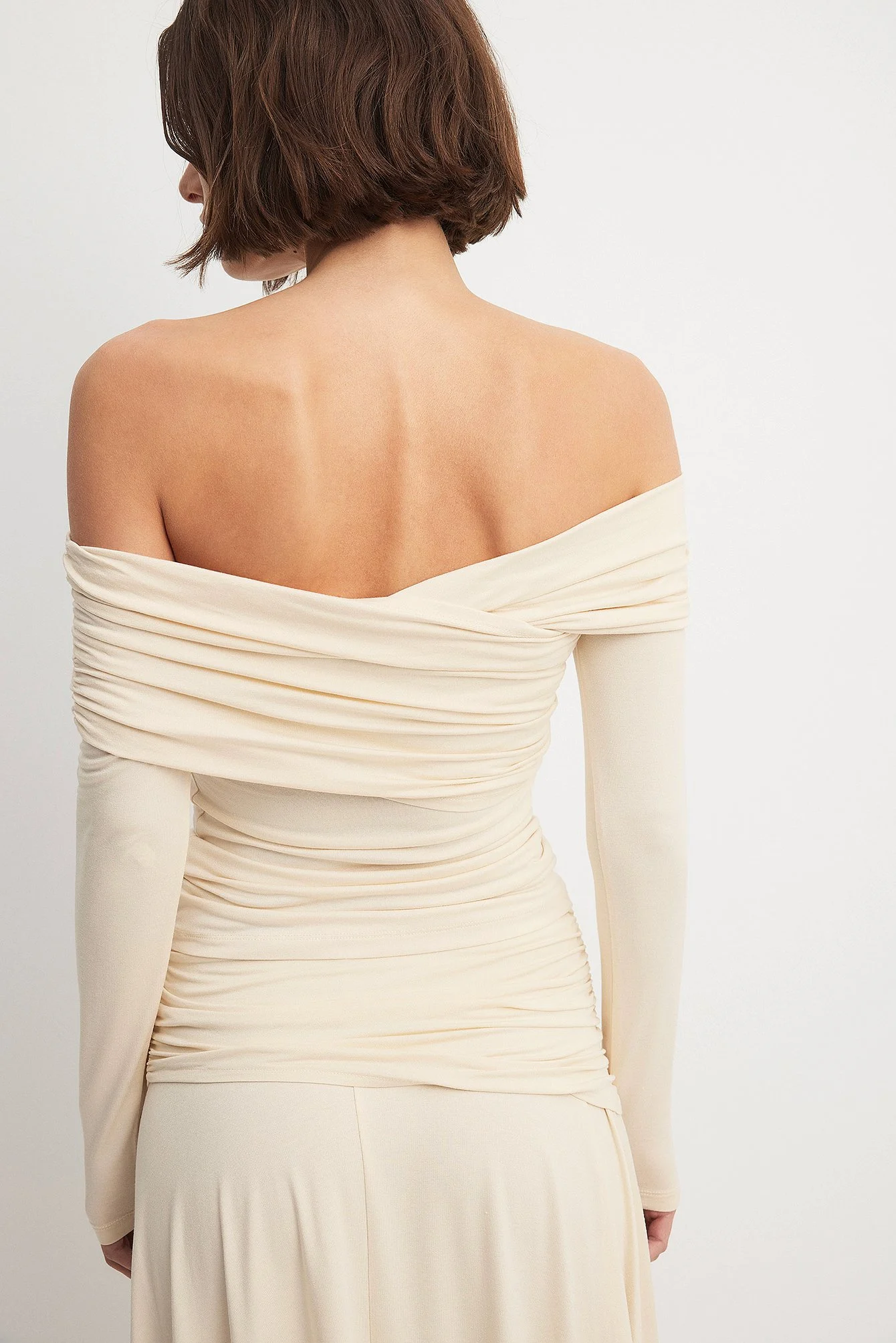 Soft Line Off Shoulder Draped Top