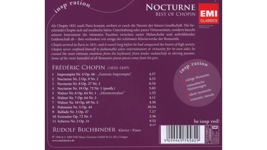 Nocturne-Best Of Chopin Inspiration Series