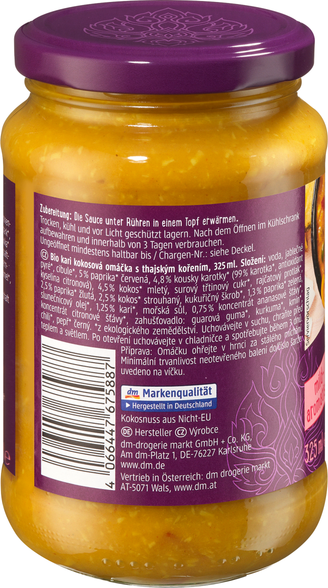 Sauce, Thai Curry Sauce, 325 ml