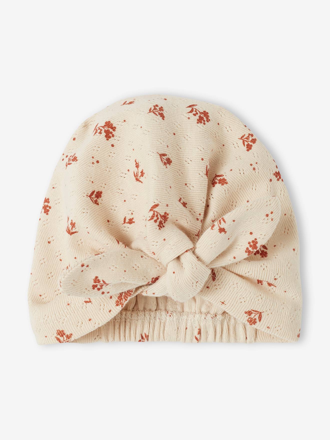 Combinaison en maille pointelle bébé bonnet assorti gris perle