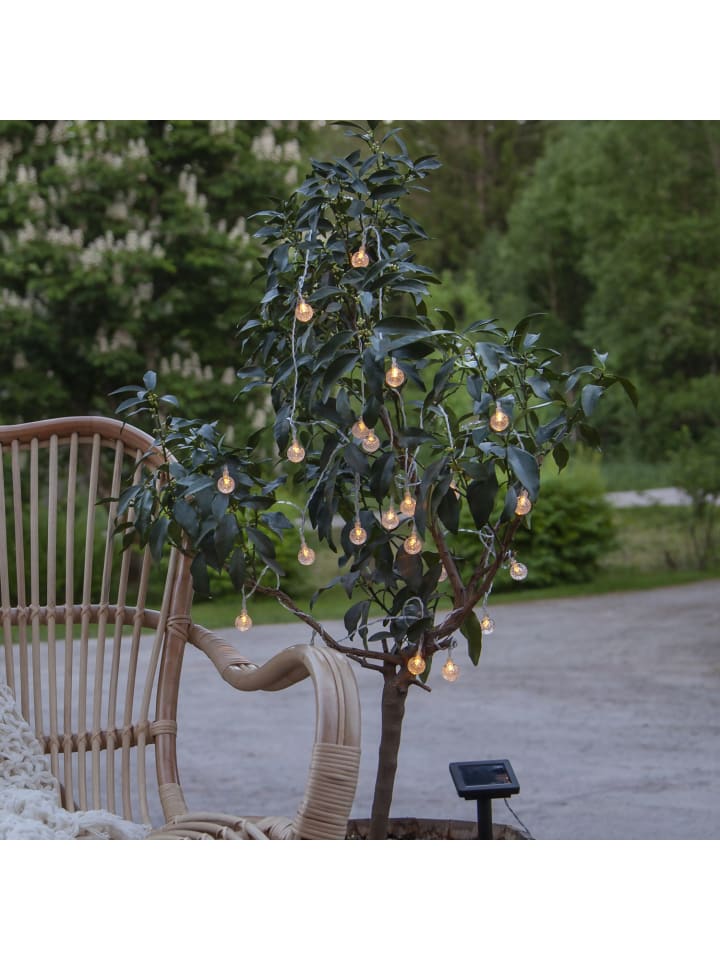 STAR Trading LED Solar Lichterkette 20 Mini Kugeln L: 4,75m in transparent günstig kaufen onesize
