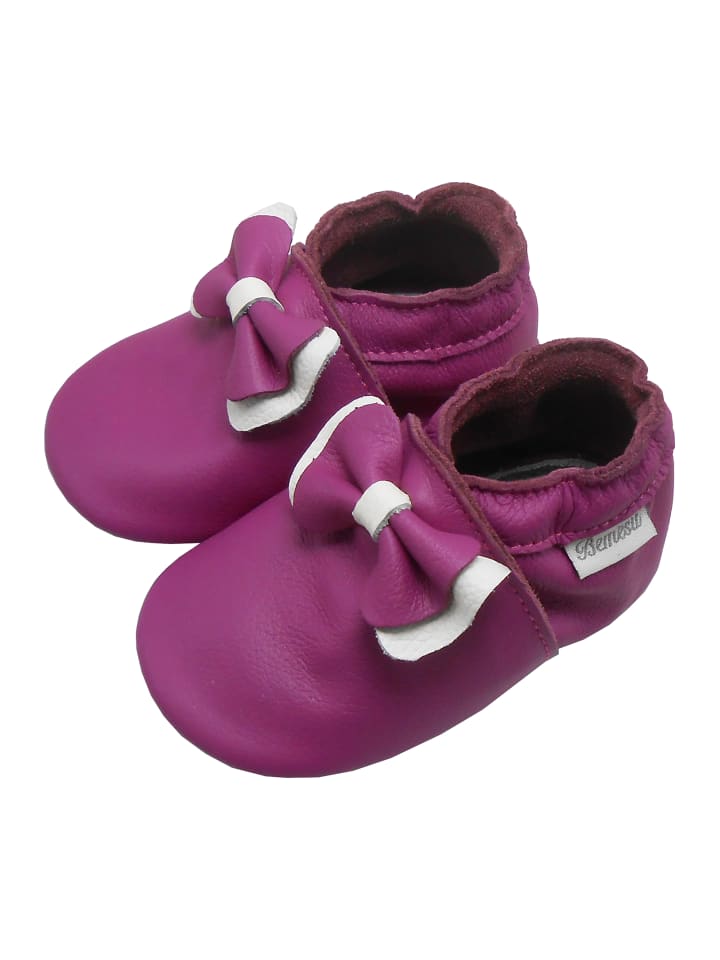 Yalion Leder-Krabbelschuhe 