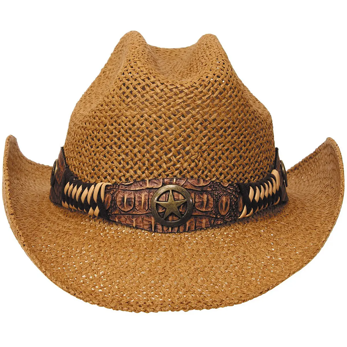 Western Strohhut Georgia mit Hutband