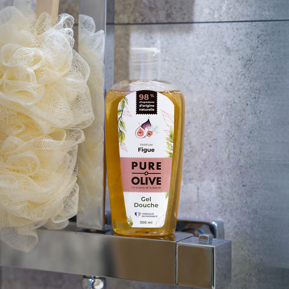 pure olive Gel douche parfum figue Gel douche