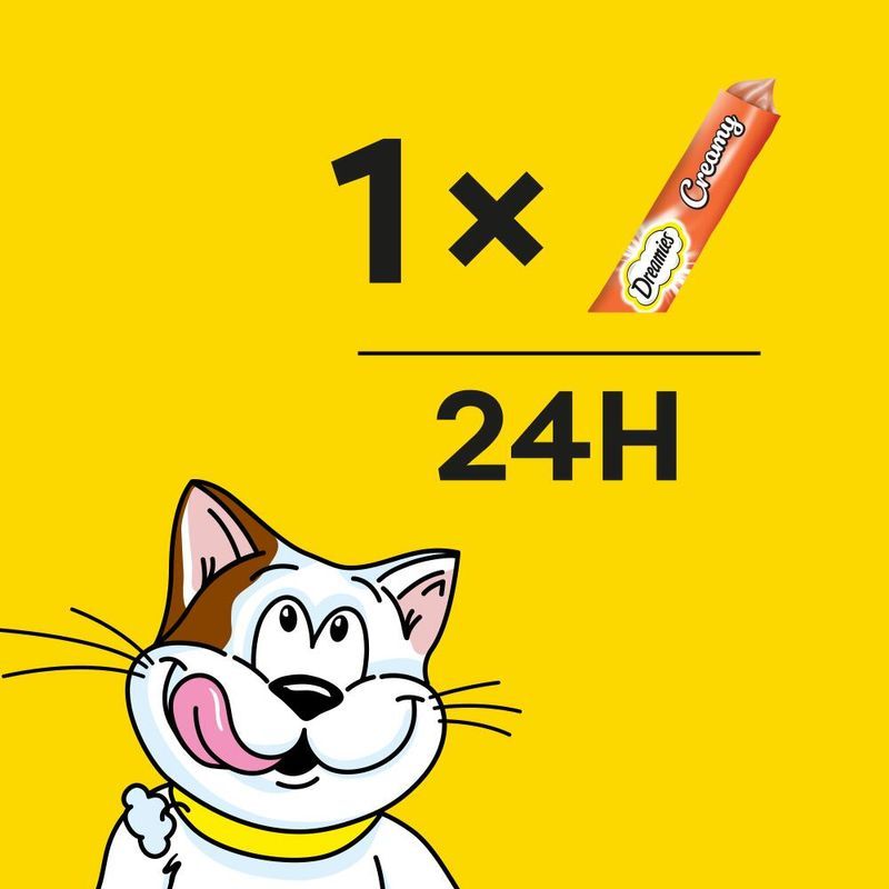 Dreamies Creamy Snacks mit Huhn & Lachs zu TOP-Preisen | bitiba %