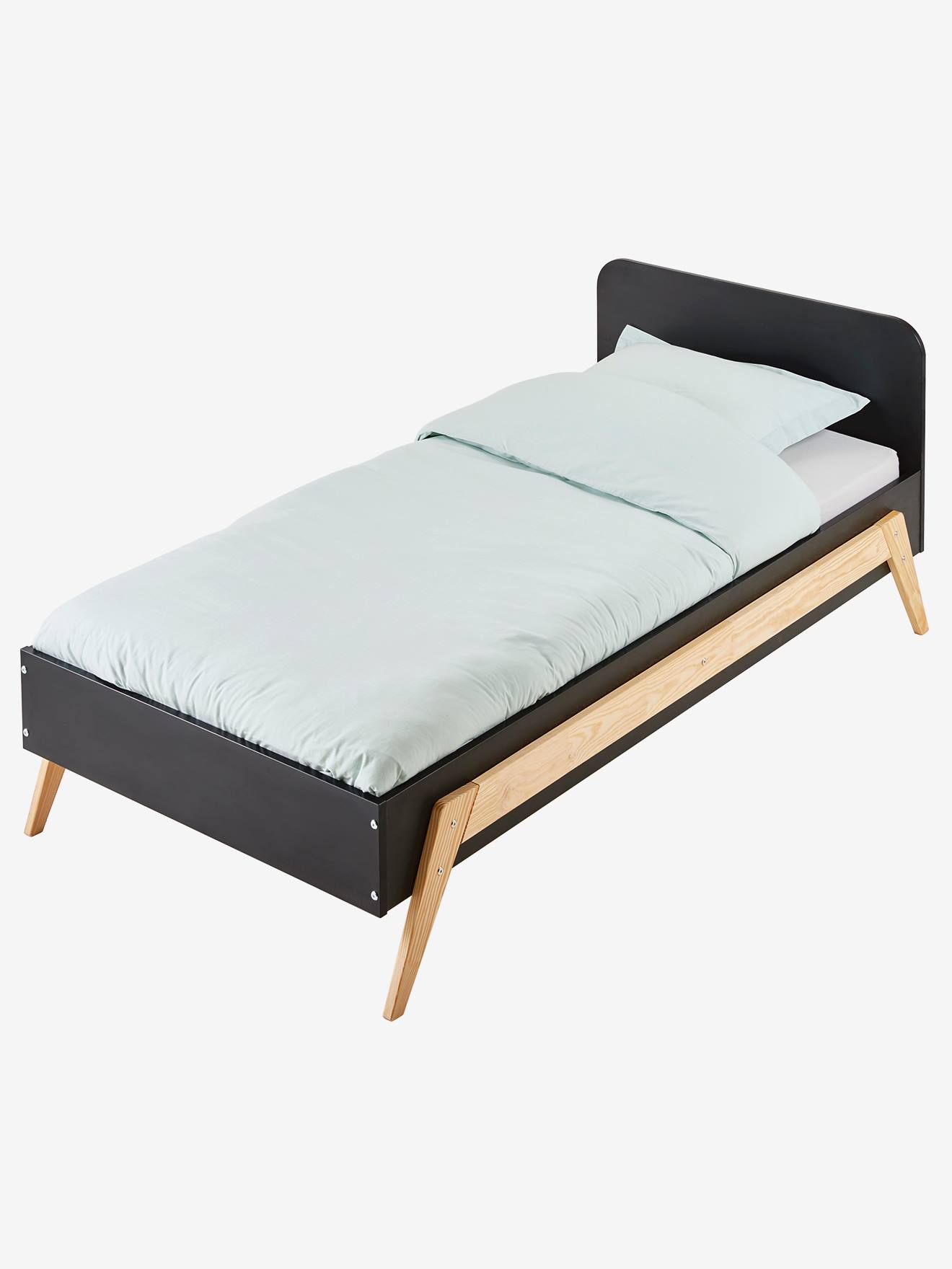 Vertbaudet Kinderbett RETRO - schwarz