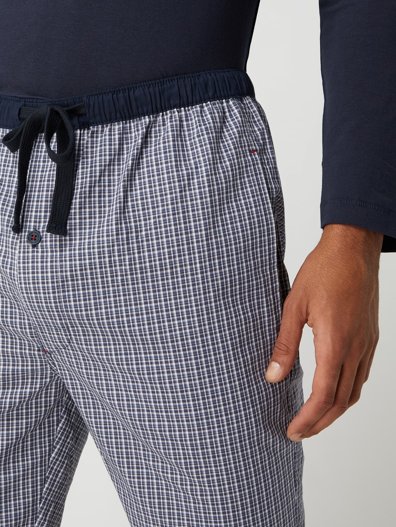 Pyjama-Hose aus Baumwolle in blau