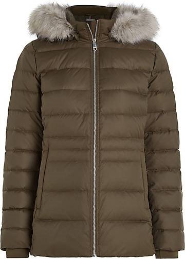 TOMMY HILFIGER Damen Daunenjacke mit Kapuze TYRA DOWN JACKET WITH FUR
