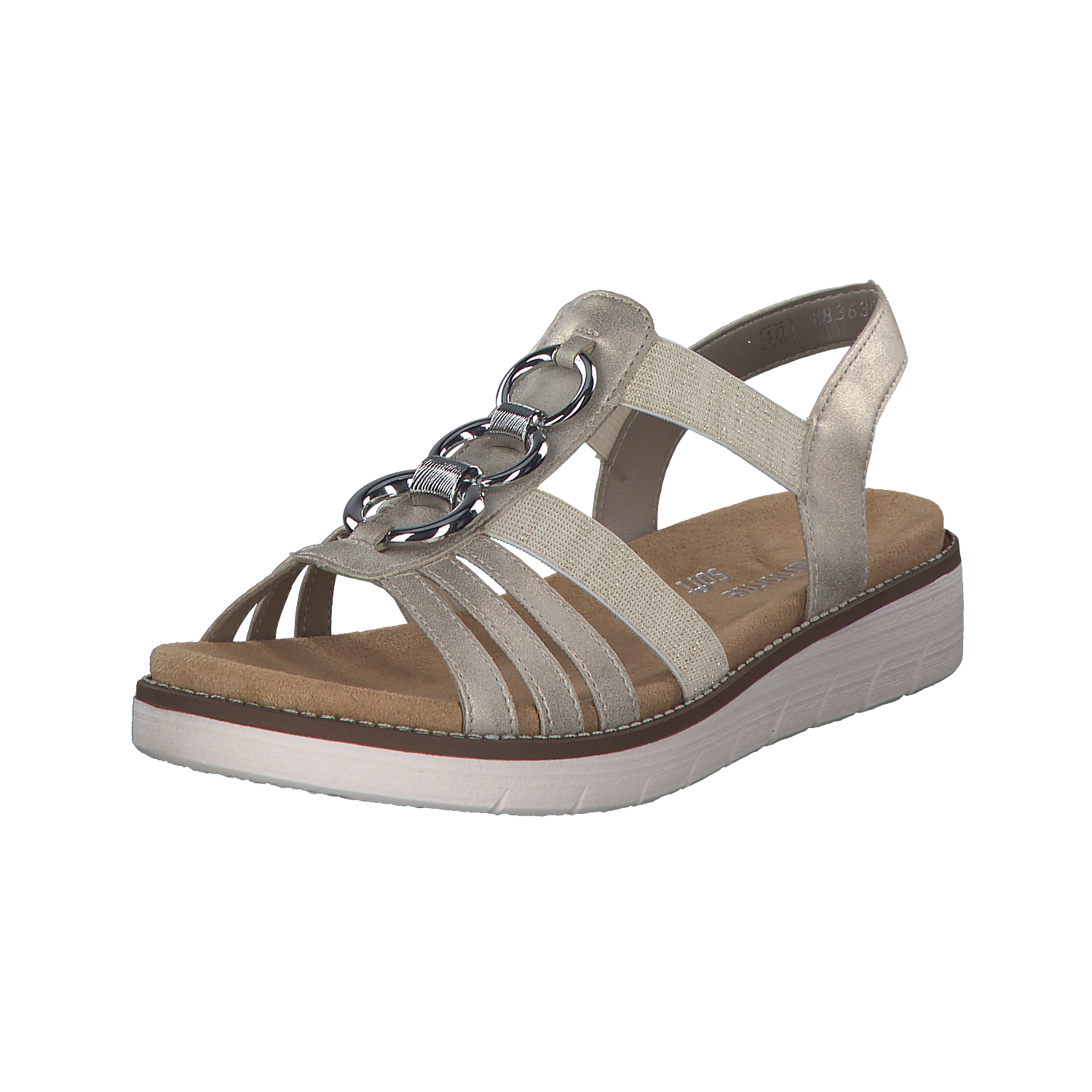 Remonte D2073, Keilsandaletten, Damen, Beige