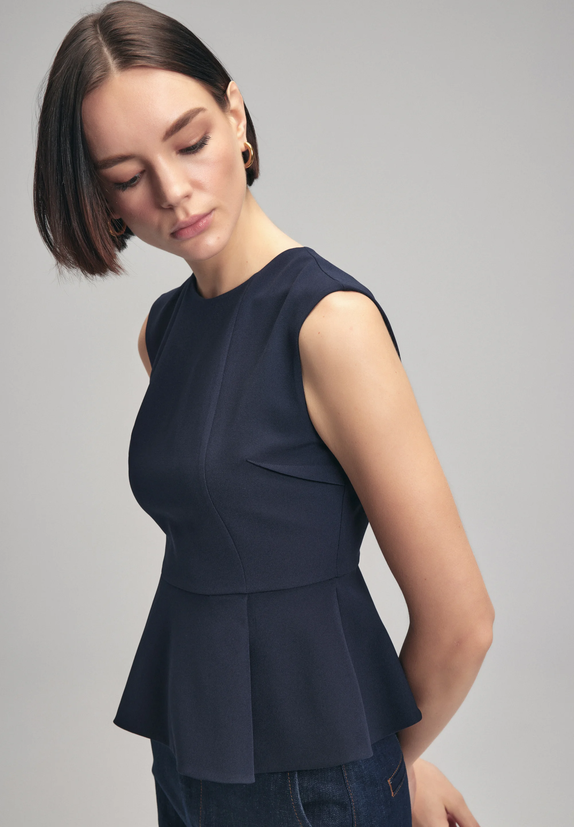 adL PLISADO PEPLUM - Top