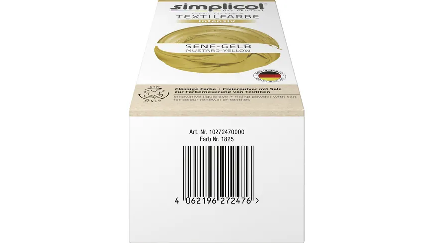 Simplicol Textilfarbe Intensiv Senf-Gelb 150 ml
