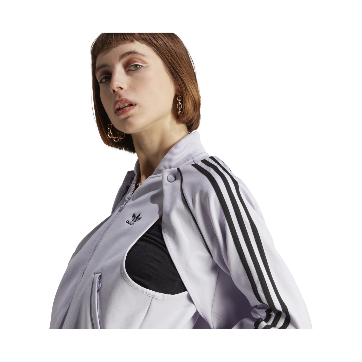 adidas Tracktop Jacke Damen Silber