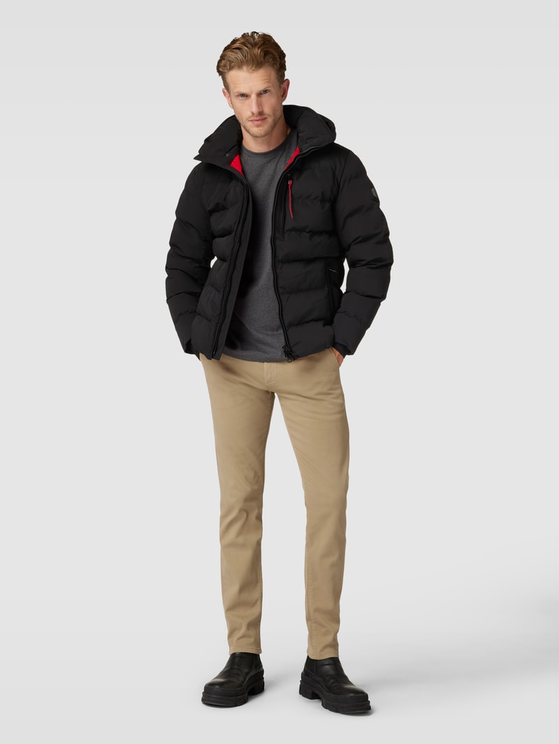 Funktionsjacke mit Kapuze Modell 'BLACKBIRD' in schwarz