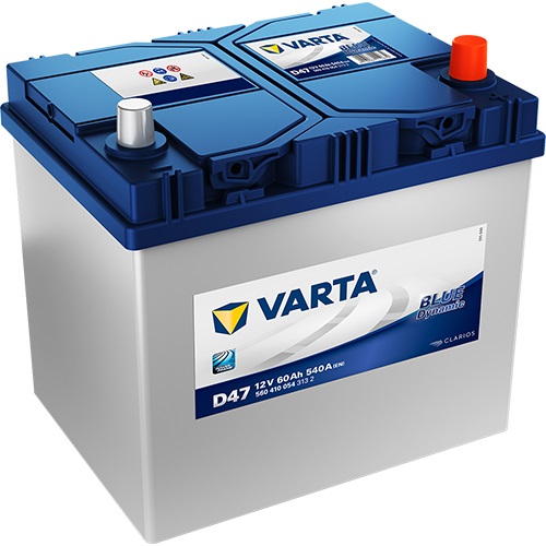 VARTA Blue Dynamic 5604100543132 Autobatterien, D47, 12 V, 60 Ah, 540 A