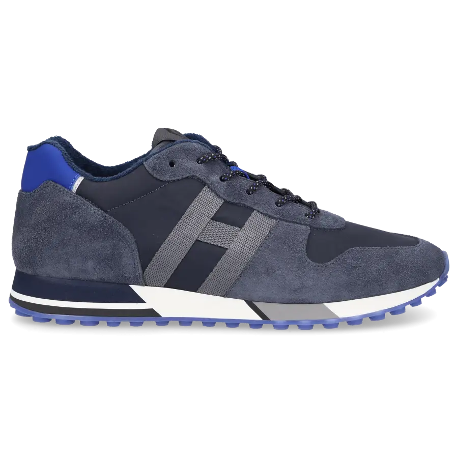 Hogan - Sneaker low H383 Veloursleder Textil - blau