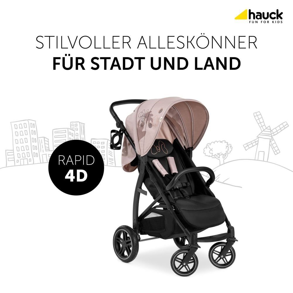 Hauck Kinder-Buggy Rapid 4D - Minnie Mouse Rose