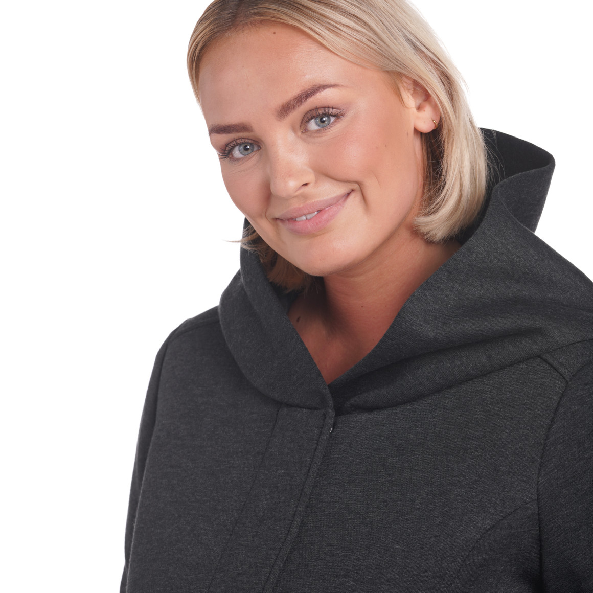 Damen Kurzmantel mit Kapuze