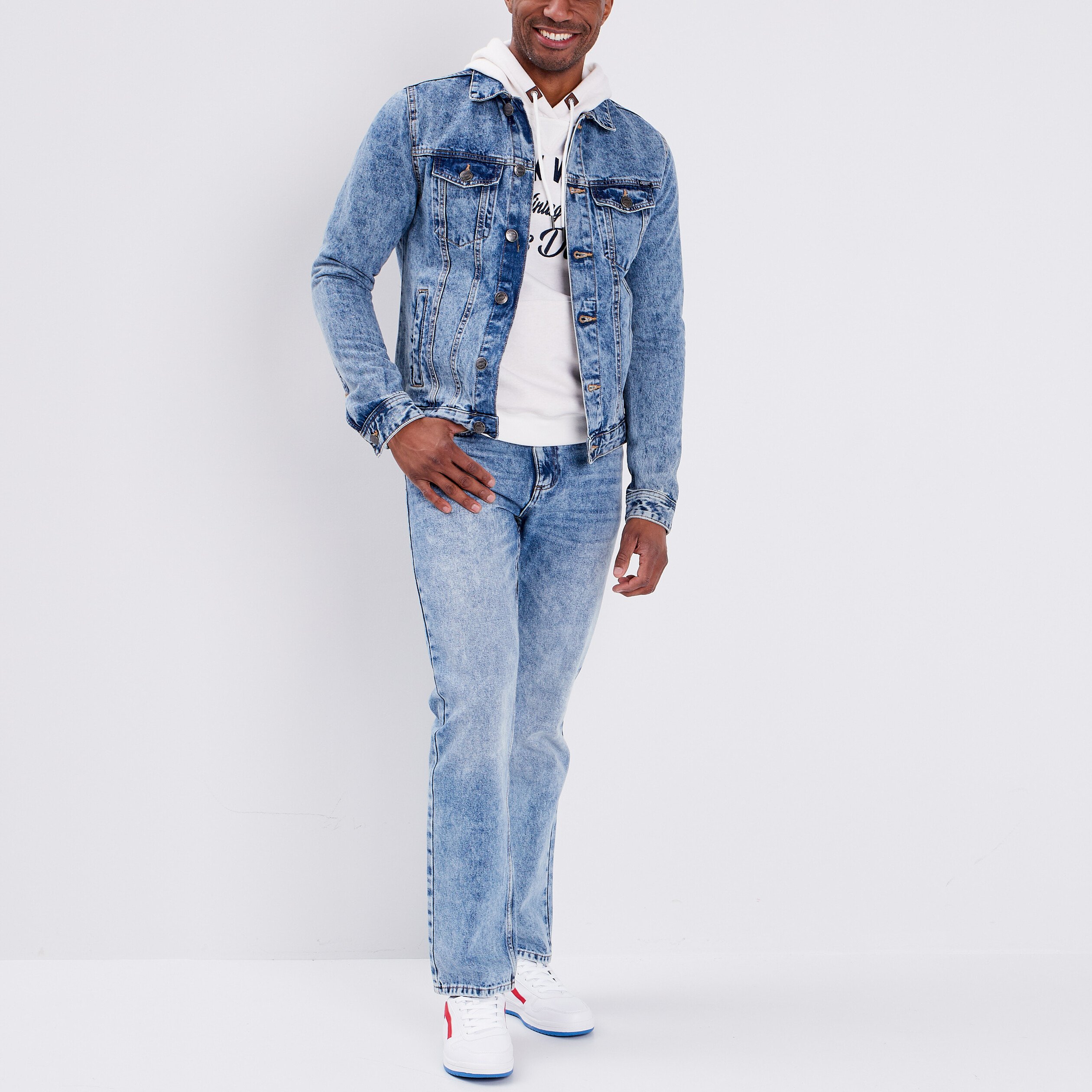 Sweat à capuche hoodie Creeks ivoire homme | La Halle