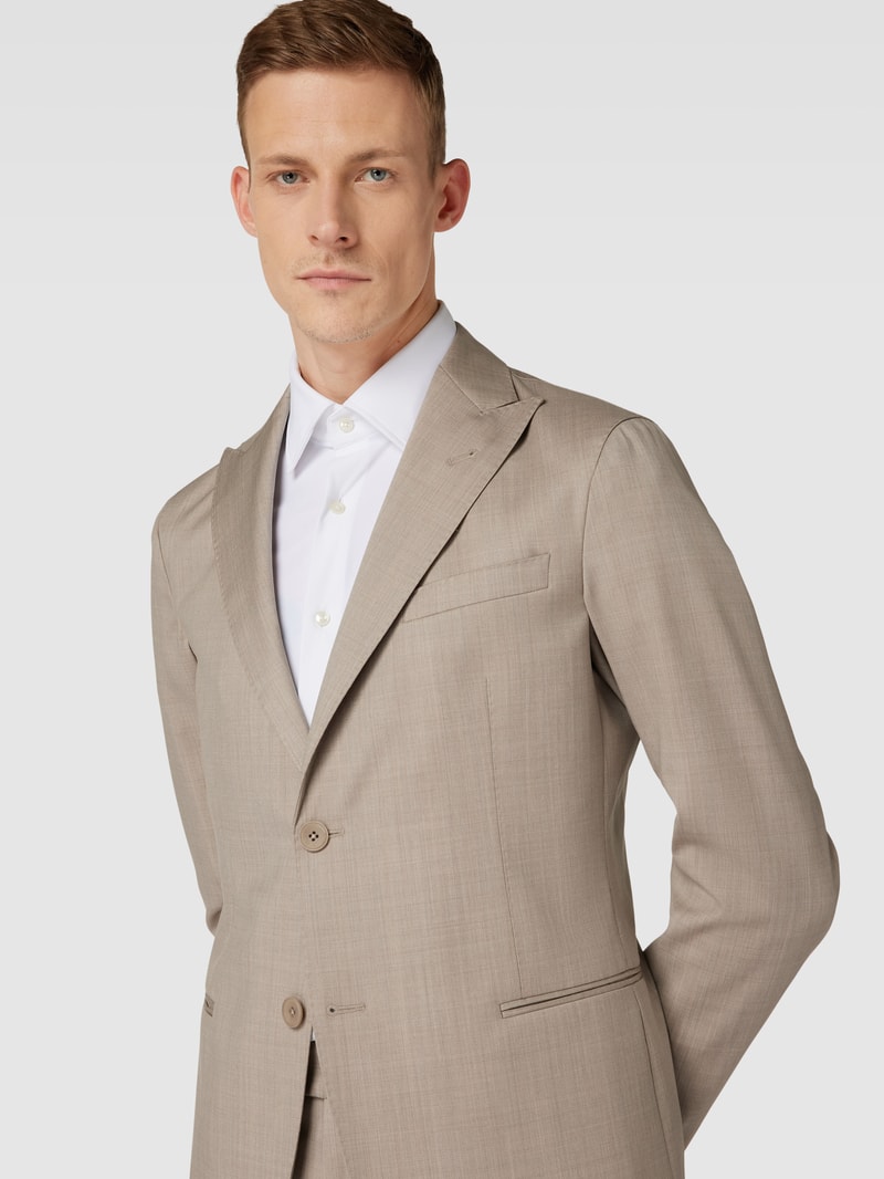 Anzug mit Strukturmuster in beige