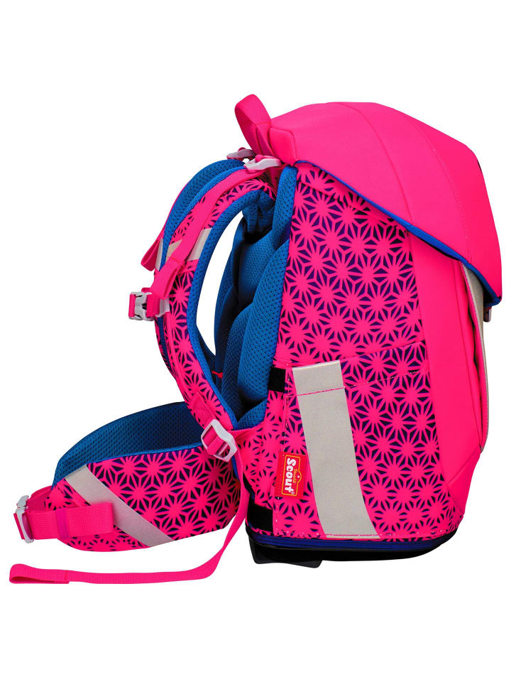 Scout Sunny II Neon Safety Schulranzen-Set 4-teilig in pink glow günstig kaufen onesize