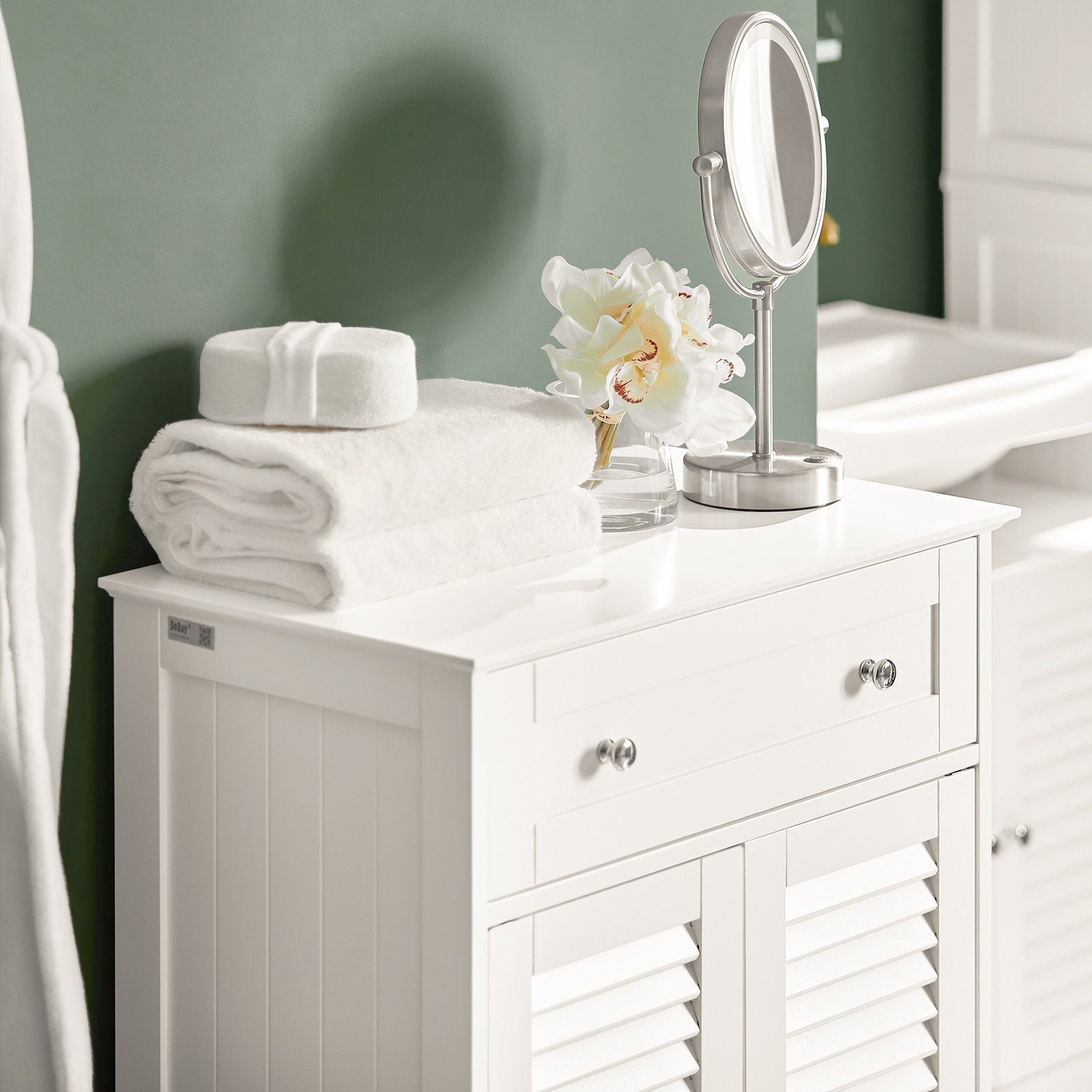 SoBuy Badkommode FRG238, Badkommode Kommode Badschrank Badmöbel Sideboard Flurschrank