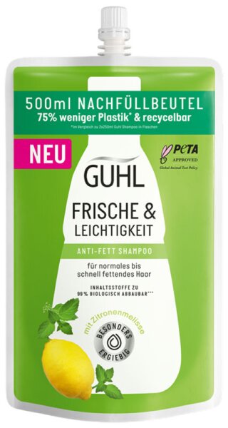 Guhl Frische & Leichtigkeit Nachfüllbeutel Shampoo