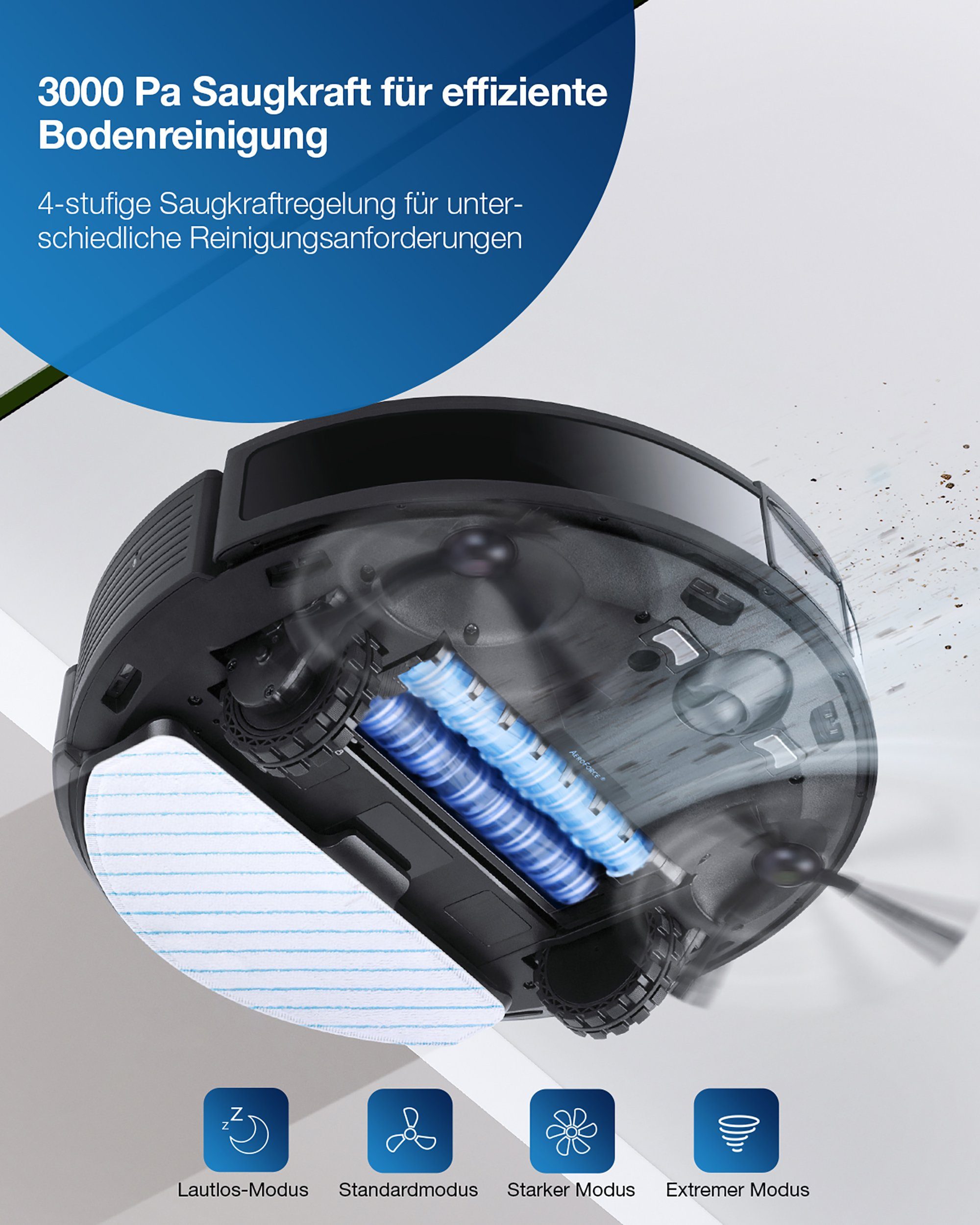 ECOVACS Nass-Trocken-Saugroboter DEEBOT T9 AIVI, mit Zwei-Wege-Sprachkommunikationssystem