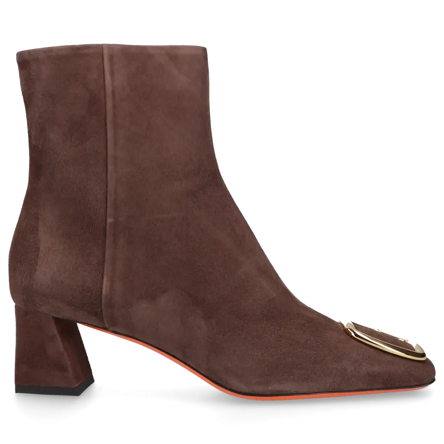 Santoni - Stiefeletten 70230 Veloursleder - braun
