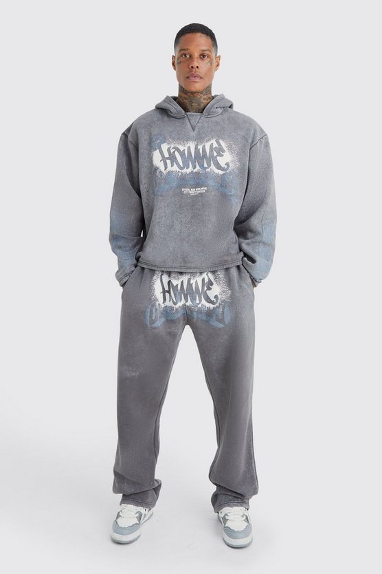 Kastiger Homme Grafitti-Trainingsanzug
