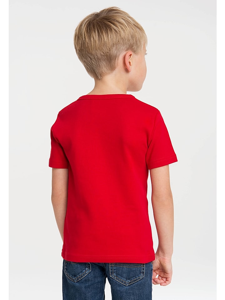 Logoshirt T-Shirt DC - Flash Logo in rot günstig kaufen 146/152