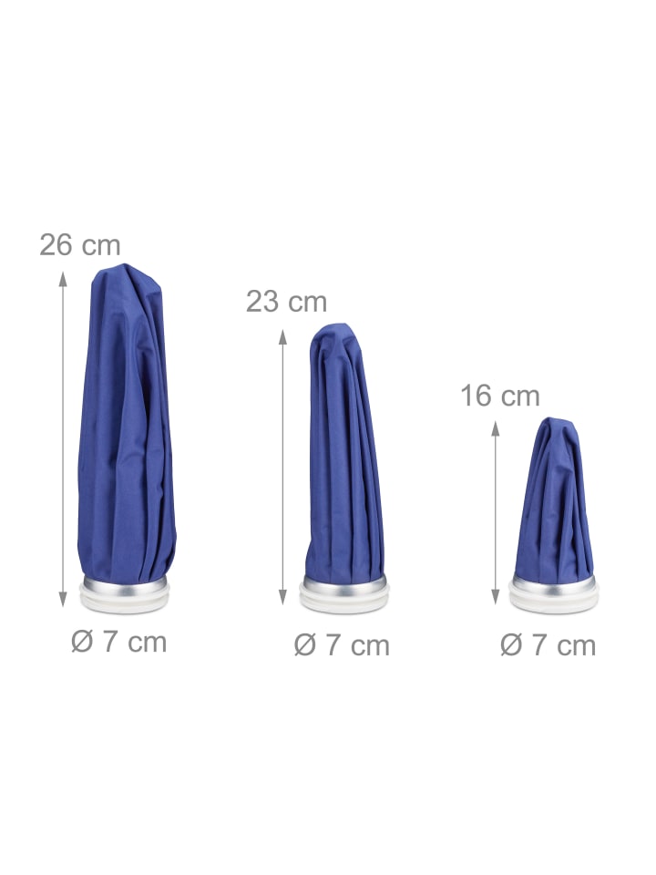 relaxdays 3-tlg. Kühlbeutel Set in Blau günstig kaufen onesize