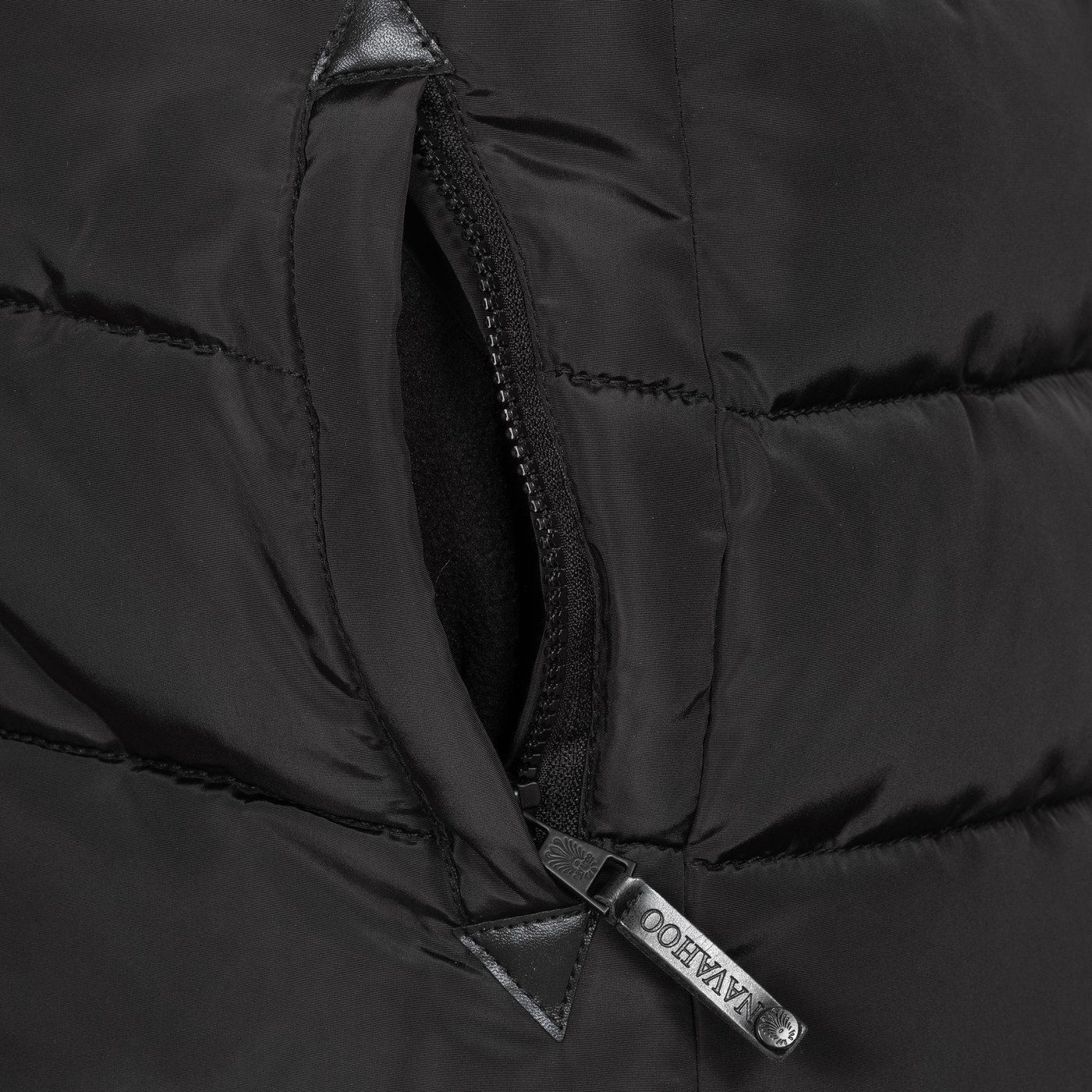 Navahoo Winterjacke Lotusblüte Pri mit warmem Teddyfell und abnehmbarem Kunstfell