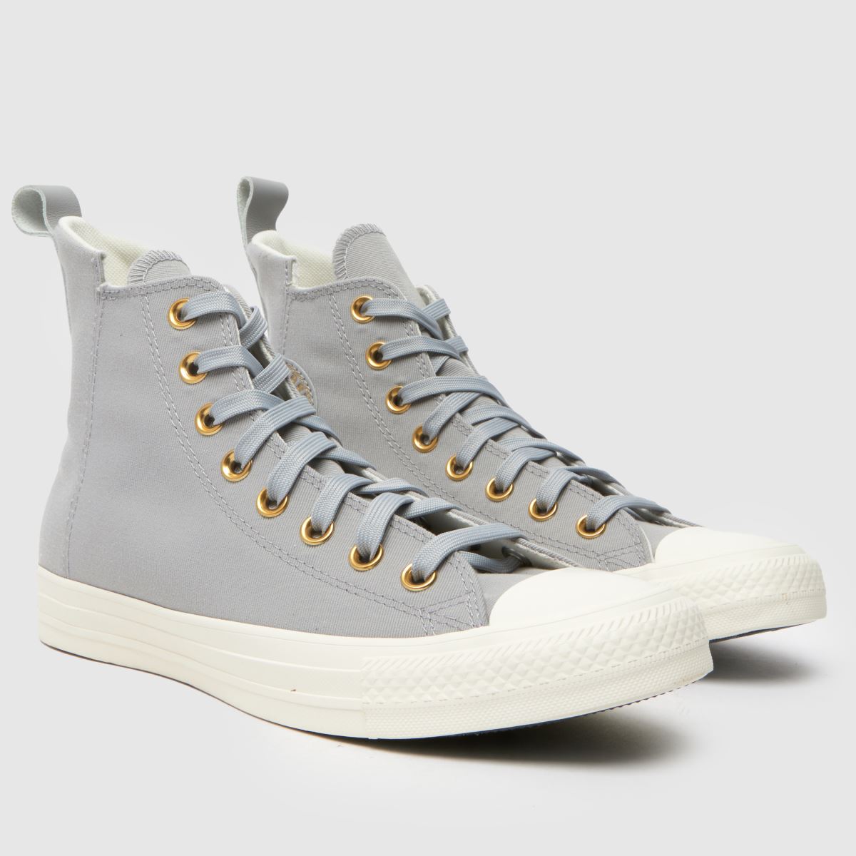 Converse – All Star – Grå höga sneakers