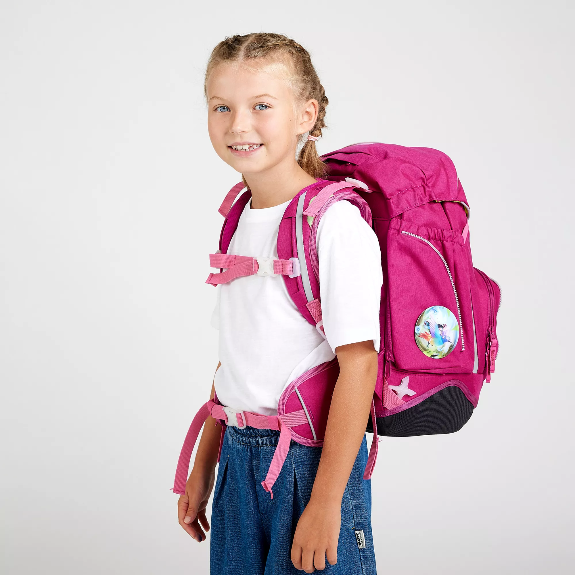 ergobag Schulrucksack-Set Waldzaubär