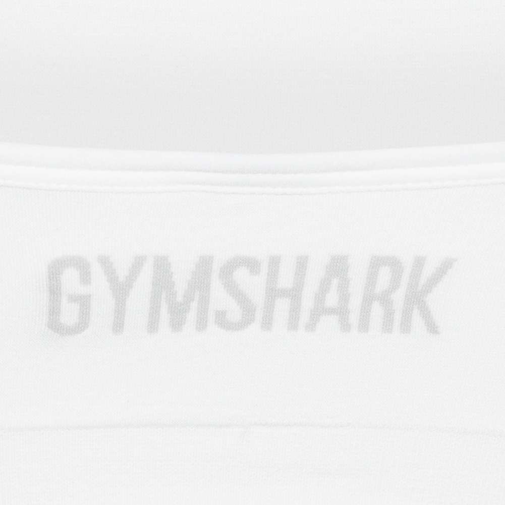 Gymshark Seamless Bralette High Neck Damen Sport BH GLUW4532-WH