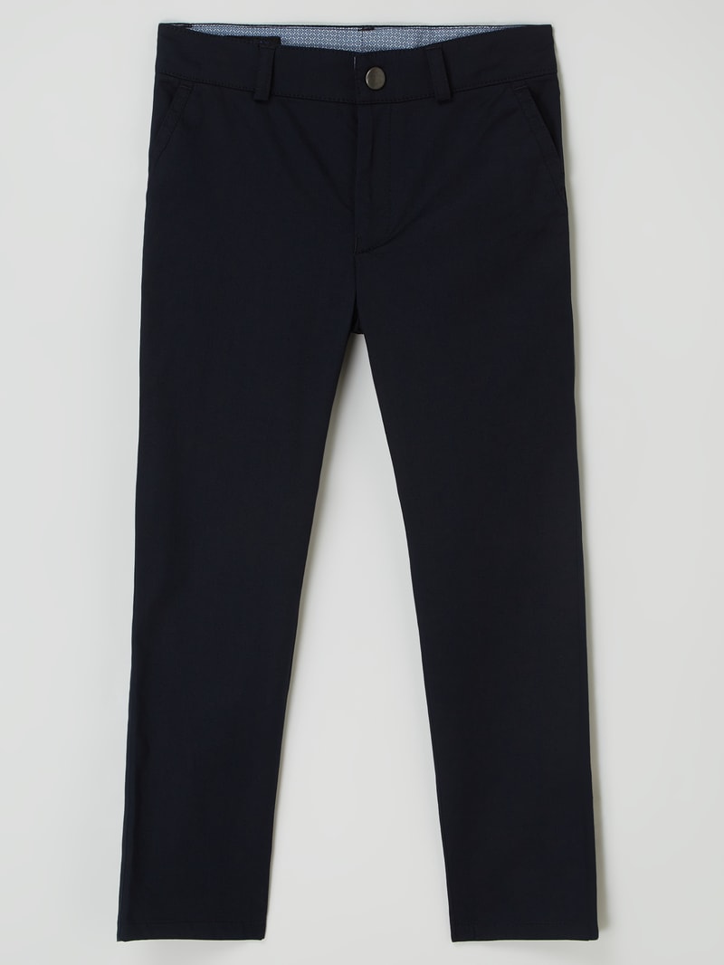 Chino mit Stretch-Anteil in marineblau