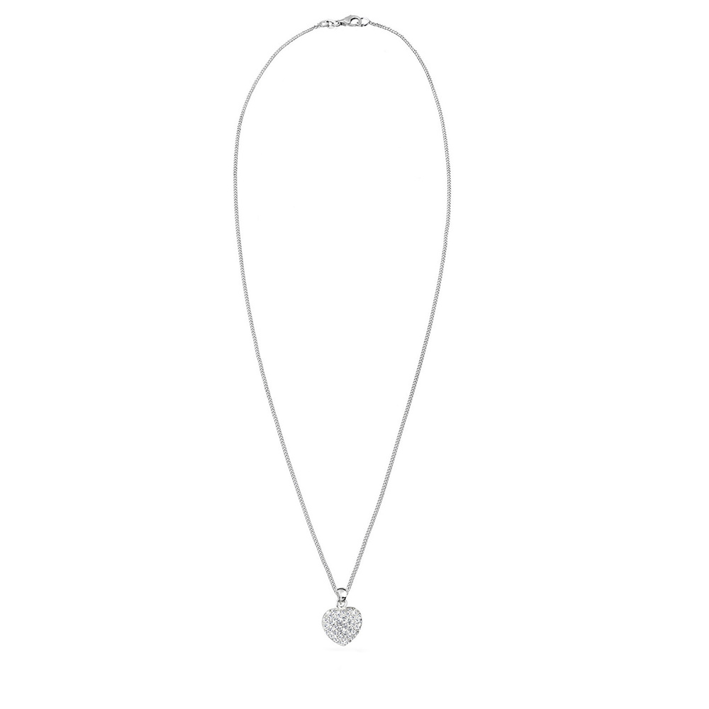 Elli Elli Collier Coeur de Cristal Collier Femme  (925/1000) Argent collier