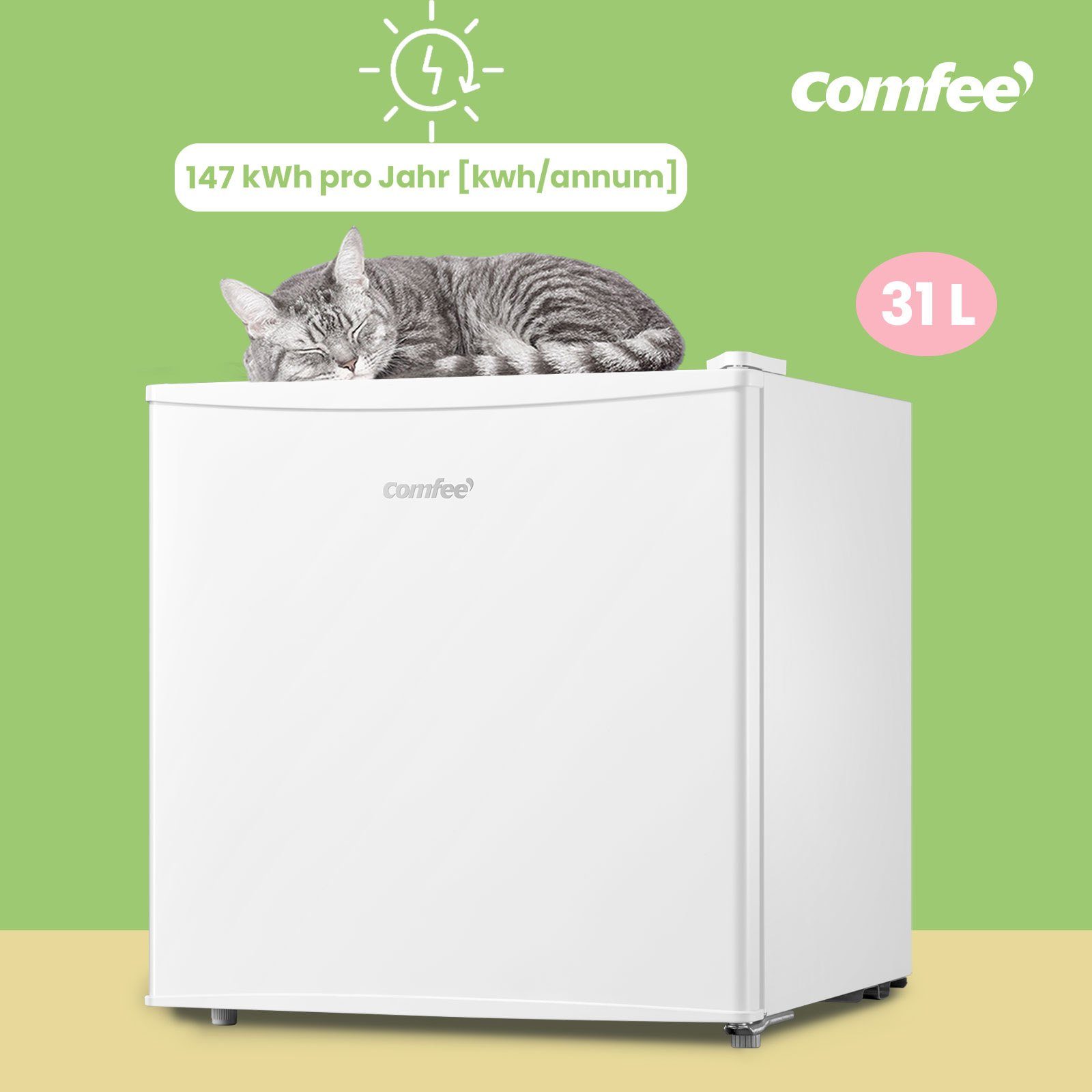 comfee Gefrierschrank RCU40WH2(E), 49.2 cm hoch, 47.2 cm breit