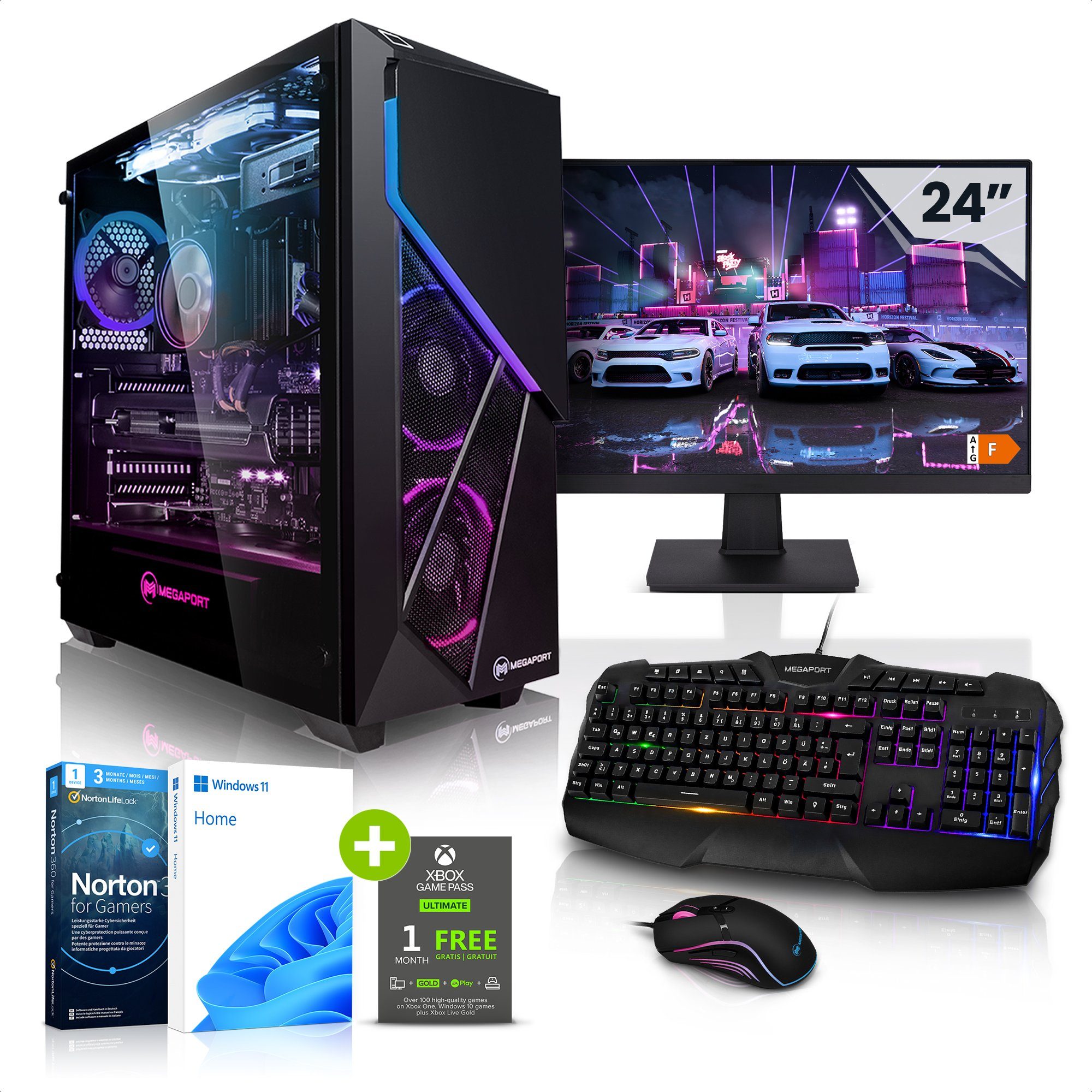 Megaport Gaming-PC-Komplettsystem (24