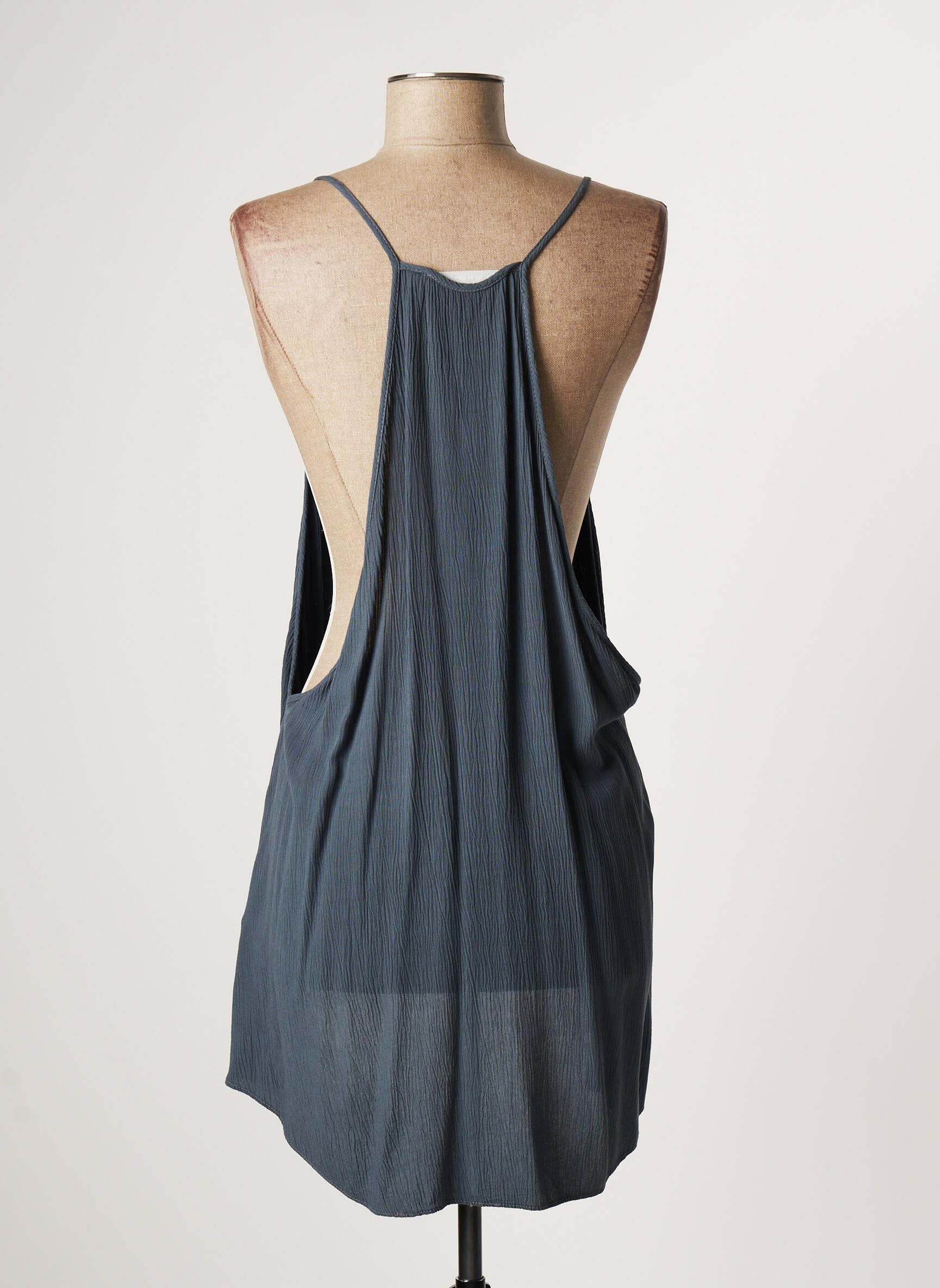 Lauren Vidal Tuniquemanchelongue Femme couleur bleu