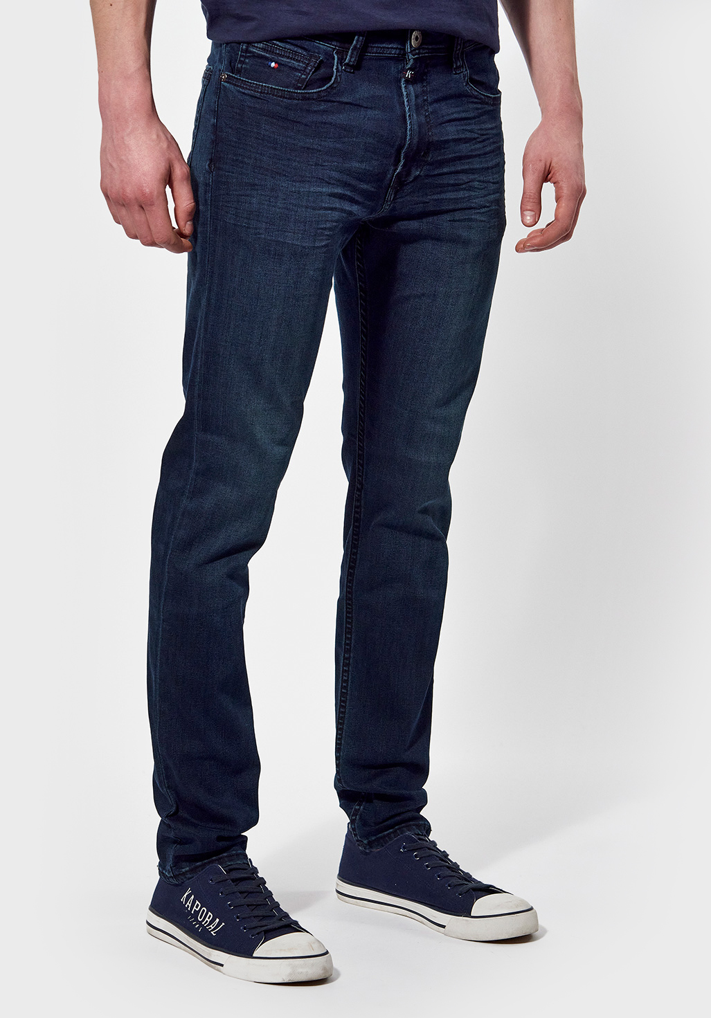 DARKK  Jean slim  Homme bleu légèrement délavé