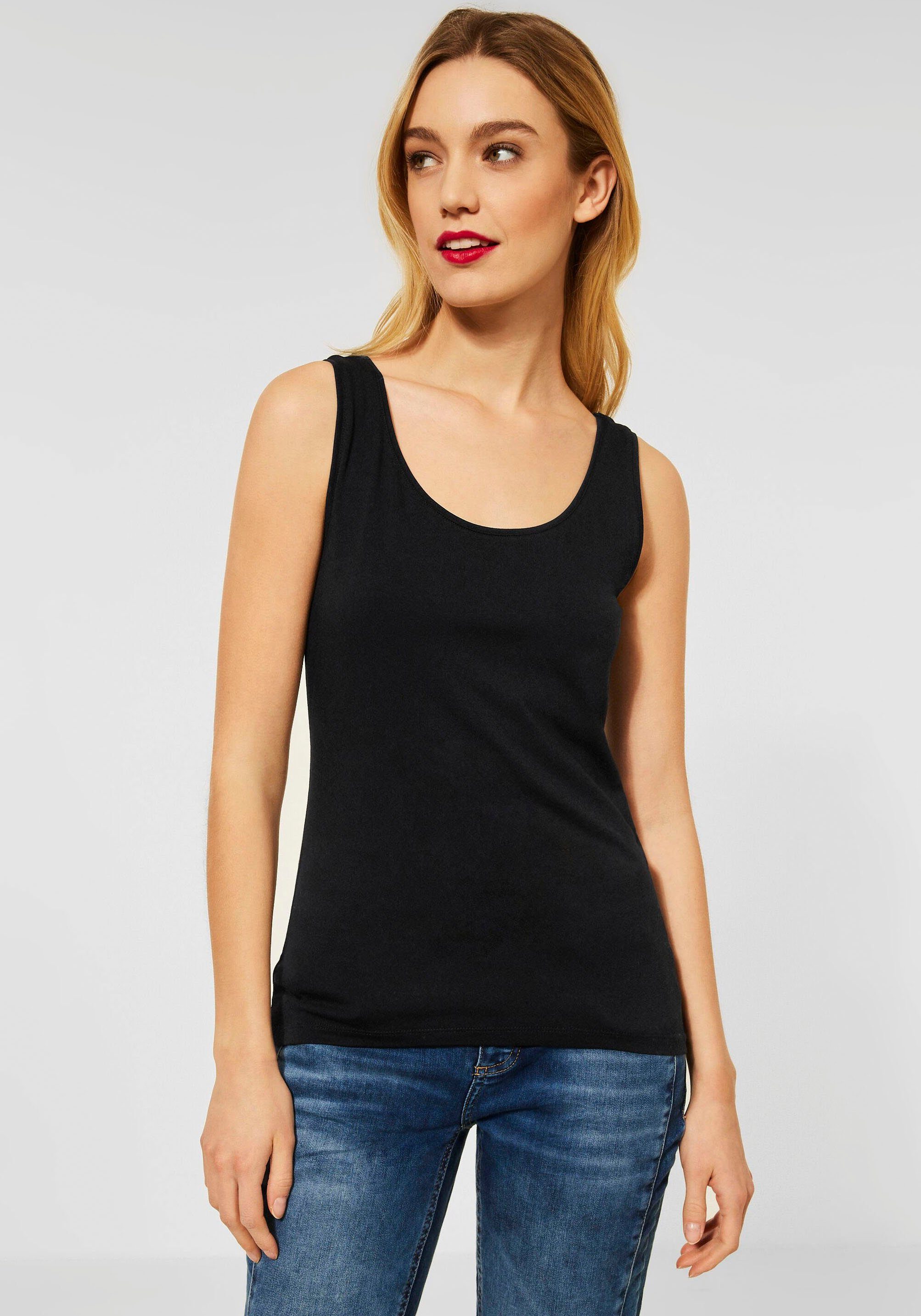 STREET ONE Tanktop Style Anni mit klassischem Rundhalsausschnitt