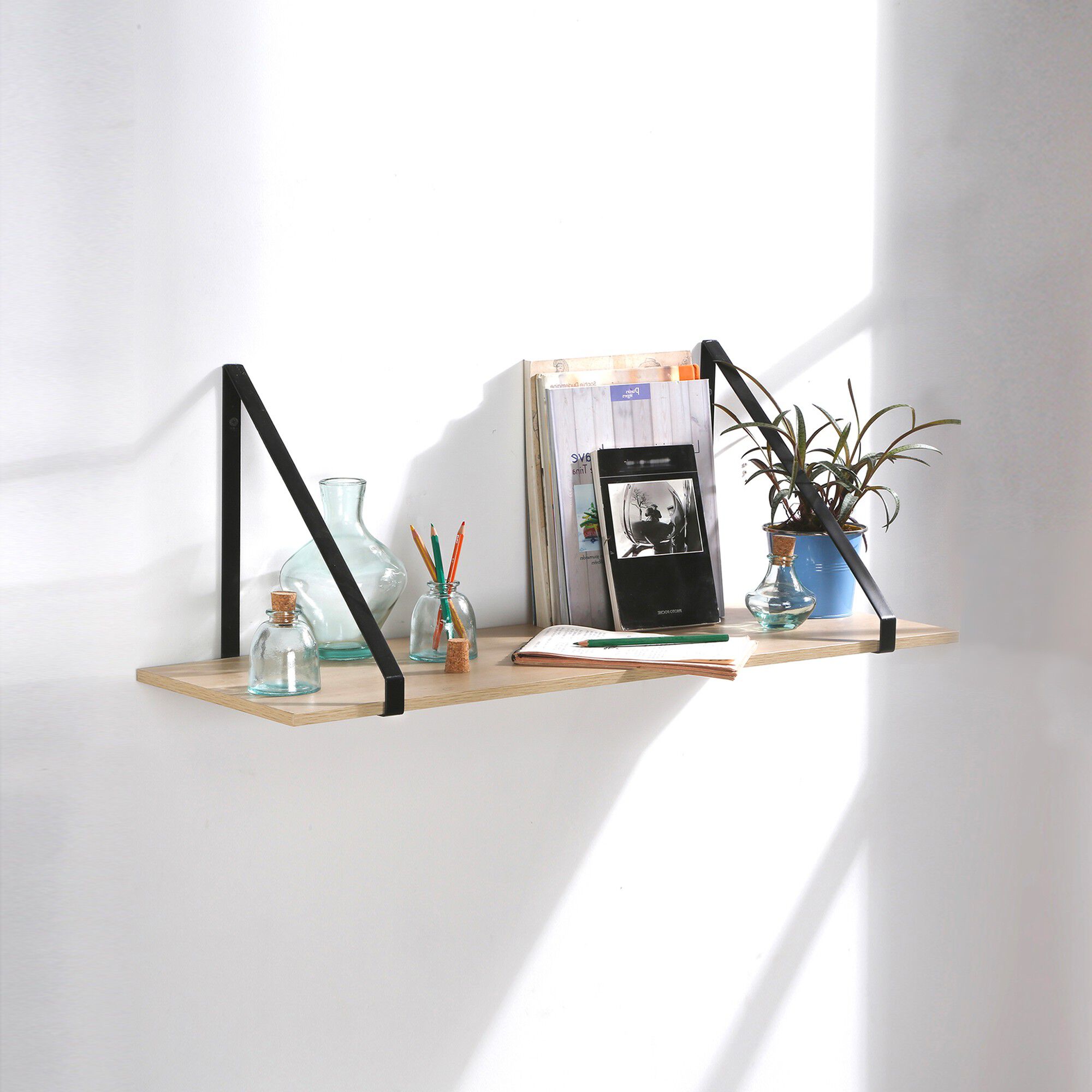 Etagère style industriel métal et bois