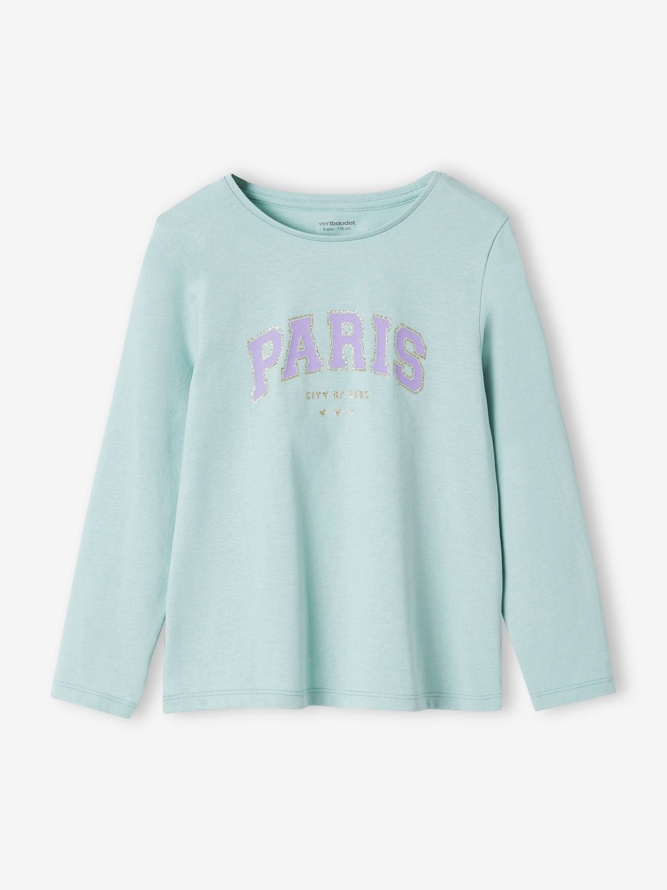 Vertbaudet 3er-Pack Mädchen Shirts BASIC Oeko-Tex - graublau