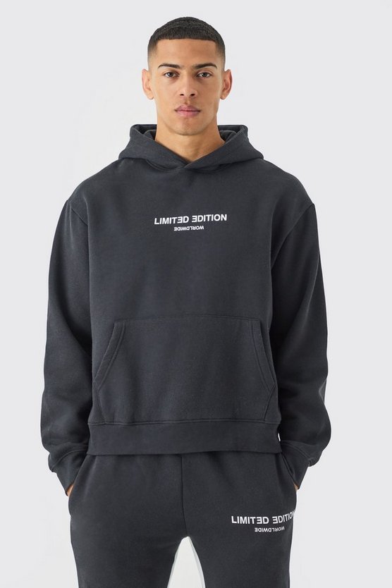 Kastiger Oversize Limited Trainingsanzug mit Kapuze