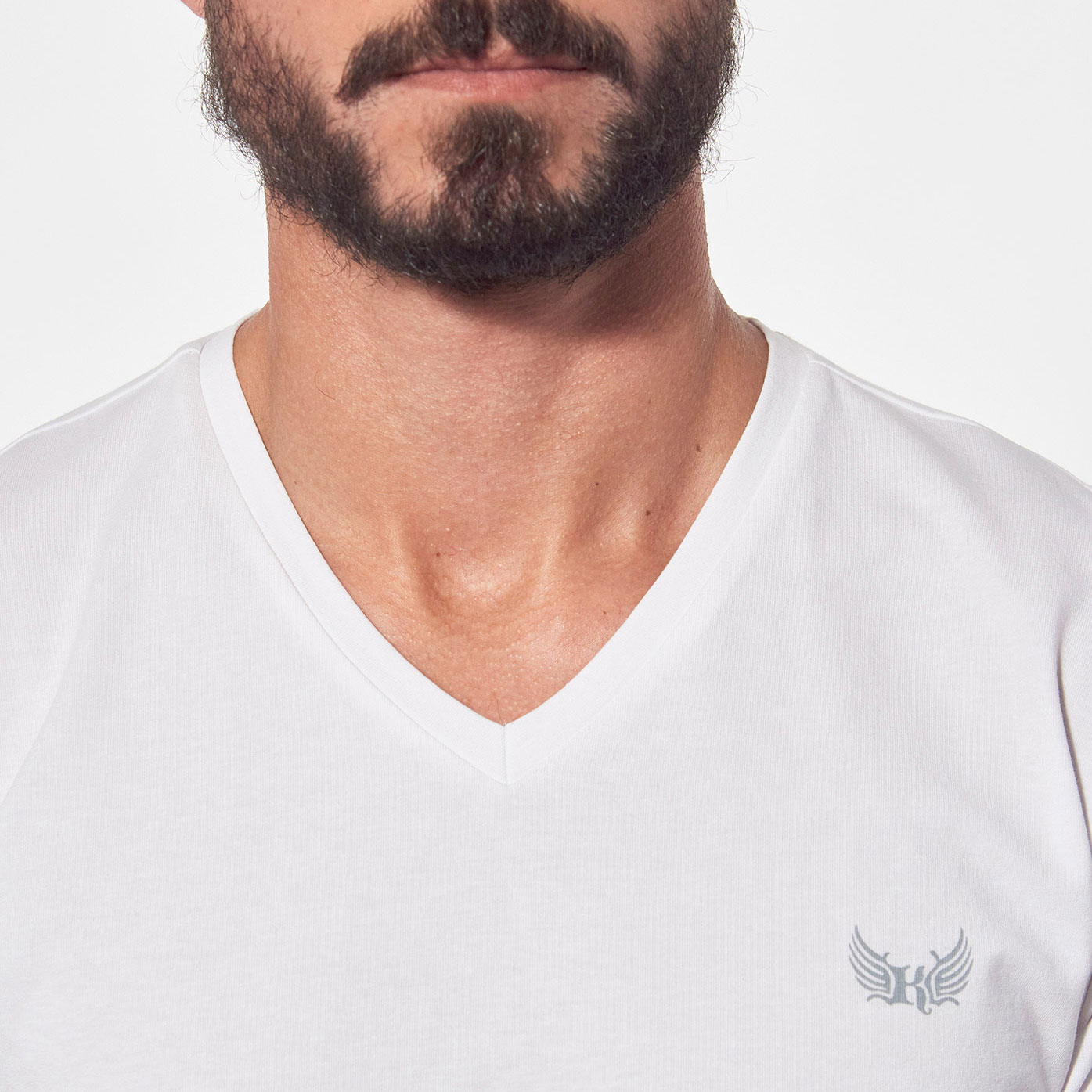 GIFT   Coffret de 2 t-shirts basiques slim Homme noir et blanc