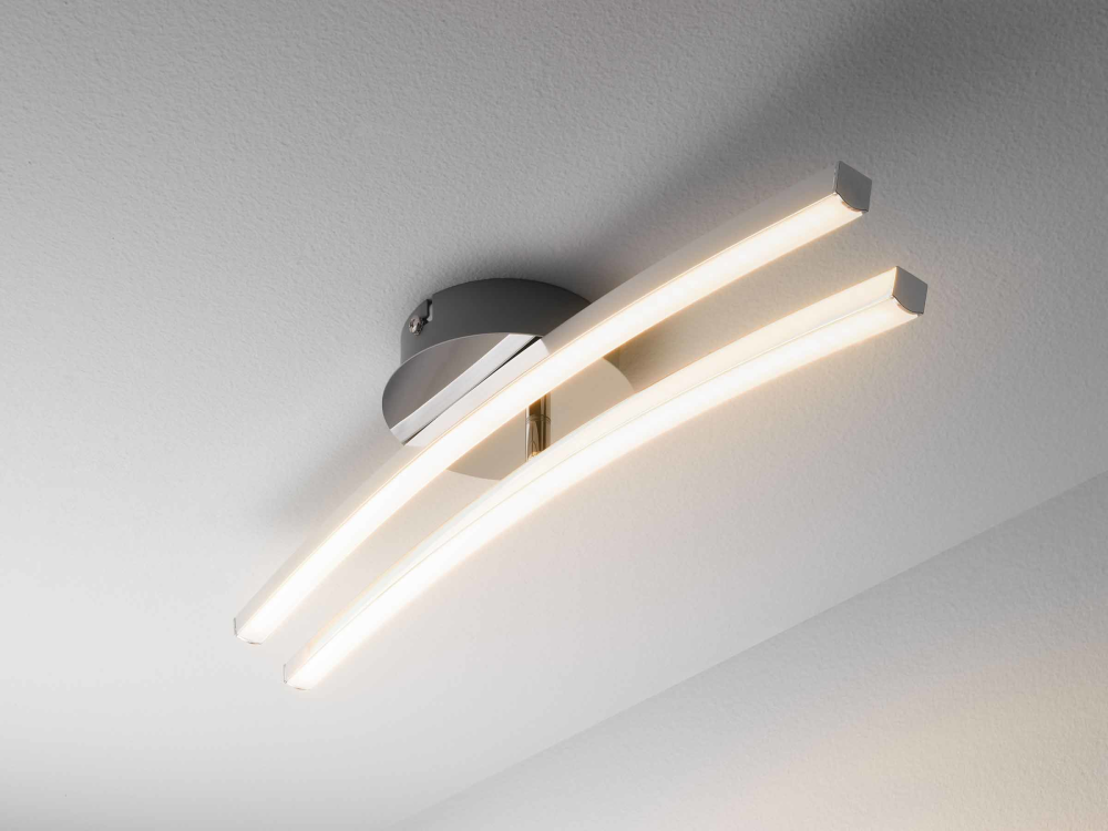 LED-Deckenleuchte Jambo chrom