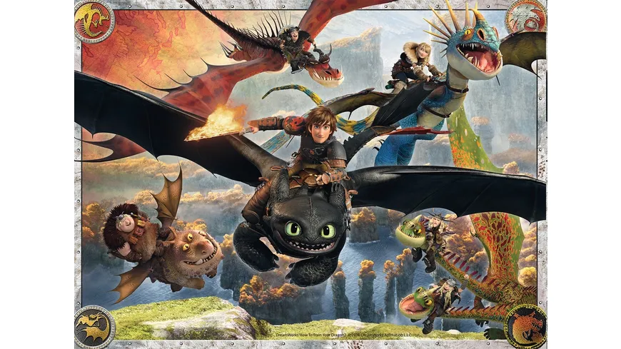 Ravensburger Puzzle - Drachenzähmen leicht gemacht, 150 XXL-Teile